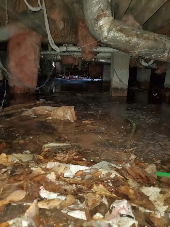 Crawl space flood assessment for Commercial Water Damage Restoration in Chowchilla